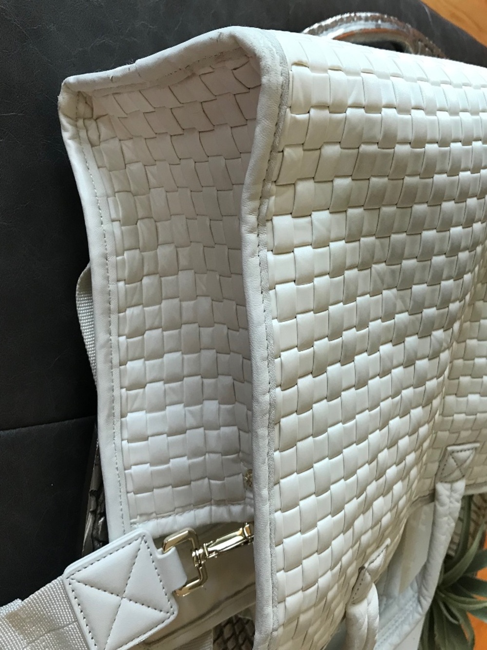 MZ WALLACE CREAM MEDIUM BOX TOTE - Picture 5 of 16